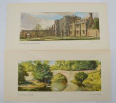 2 Original unframed carriage prints to include Brig O'Balgowwie, near Aberdeen (Edward Lawson) and