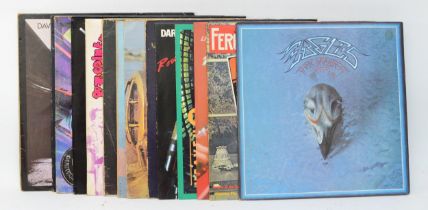 A collection of fifteen vinyl LPs to include artists such as Eagles, Spirit & David Gilmour (15)