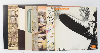 A collection of eight Led Zeppelin vinyl LPs (8)