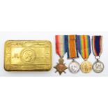 WWI trio, 1914-15 Star, War and Victory, awarded to S.S. 109385, R.H. Grice, STO 1 RN, together with