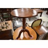 Two reproduction pedestal tables