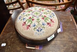 A tapestry footstool