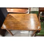 A 19th Century oak side table having drawer to end, on square tapered legs, approx. 82 x 48cm