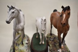 Three Beswick figure studies of horses including Desert Orchid AF, The Champion AF and Moonlight