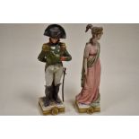 Two Capodimonte figure studies of Napoleon and Josephine B Merli