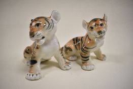 Two Lomonosov figure studies of Tiger cubs