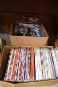 Two boxes of music magazine including Mojo, Uncut and other titles.