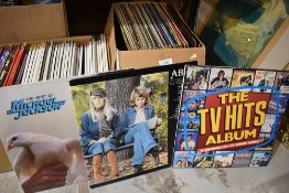 A selection of LP records and 45 singles including best of Michael Jackson, ABBA Greatest Hits,