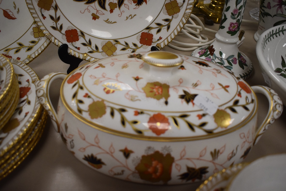 An extensive selection of Royal Crown Derby A962 pattern dinner wares, to include meat plate, soup - Image 3 of 4