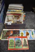 A large collection of Brooke Bond Tea card albums and cards, including The race into space