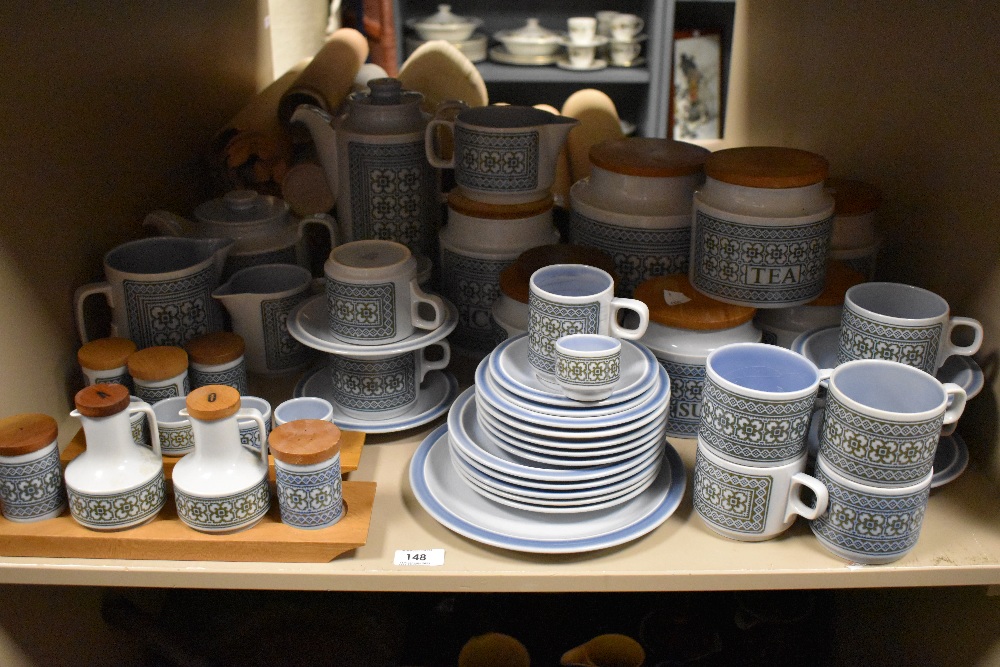 An extensive selection of Hornsea 'Tapestry' pattern teawares, to include coffee pot, teapot,