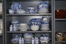 An extensive selection of Copland Spode Italian pattern blue and white dinners wares, a mixture of