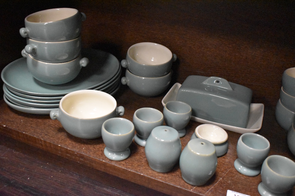 A quantity of green Denby stoneware dinner wares, to include bowls, butter dish and cover, - Image 3 of 4