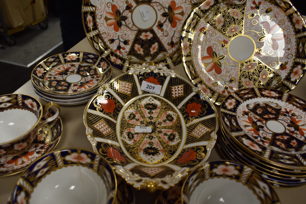 A group of Royal Crown Derby 2451 Imari pattern teawares, including plates, cups and saucers, some - Image 2 of 6