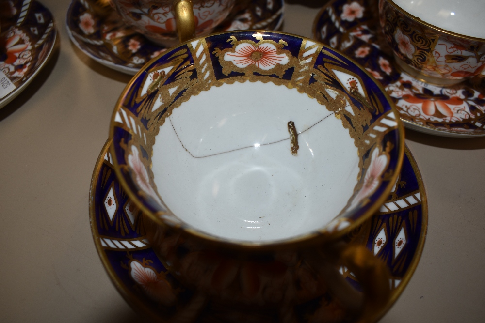 A group of Royal Crown Derby 2451 Imari pattern teawares, including plates, cups and saucers, some - Image 3 of 6