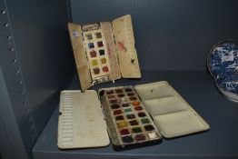 Two early 20th century Windsor and Newton artist water colour paint sets