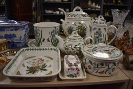 A good selection of Portmerion The Botanic Garden pattern tea/dinner wares, to include large tureen,