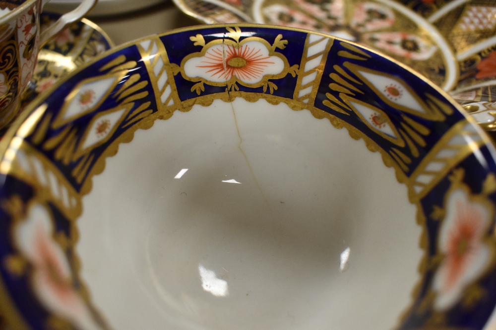 A group of Royal Crown Derby 2451 Imari pattern teawares, including plates, cups and saucers, some - Image 4 of 6