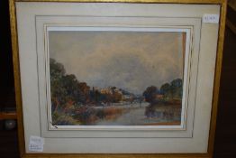 Geo Edward Alexander, (1865-1931), a watercolour, Barnard Castle, indistinctly signed, and