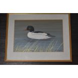 Ralston Gudgeon, (1910-1984), a pair of watercolours, Red Breasted Merganser and Goosander,