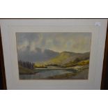 E J W Prior, (20th century), a watercolour, Elterwater, attributed verso, 27 x 37cm, mounted