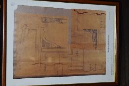 Speakman, (20th century), after, a print, publisher's proof, Head Waiter Desk Titanic, 63 x 44cm,