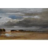 James Mudd, (1821-1906), a watercolour, coastal view, signed and dated 1881, 30 x 48cm, mounted,