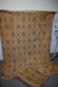 Two Art Deco quilted bed covers having floral pattern.
