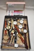 Approximately twenty men's wrist watches and four vintage pocket watches including Smiths