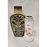 Two West German studio pottery vases including a Carstens daisy design vase AF