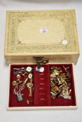 A selection of gents vintage tie pins and cufflinks, also to be included is a miniature Japanese