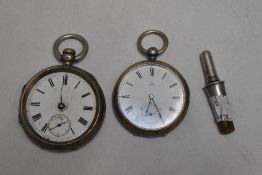 Two antique pocket watches, AF.