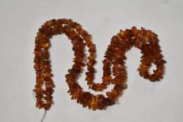 A string of baltic amber.