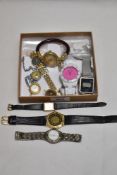 A varied lot of ladies and gents watches, including some vintage examples.