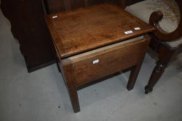 A 19th Century oak box commode