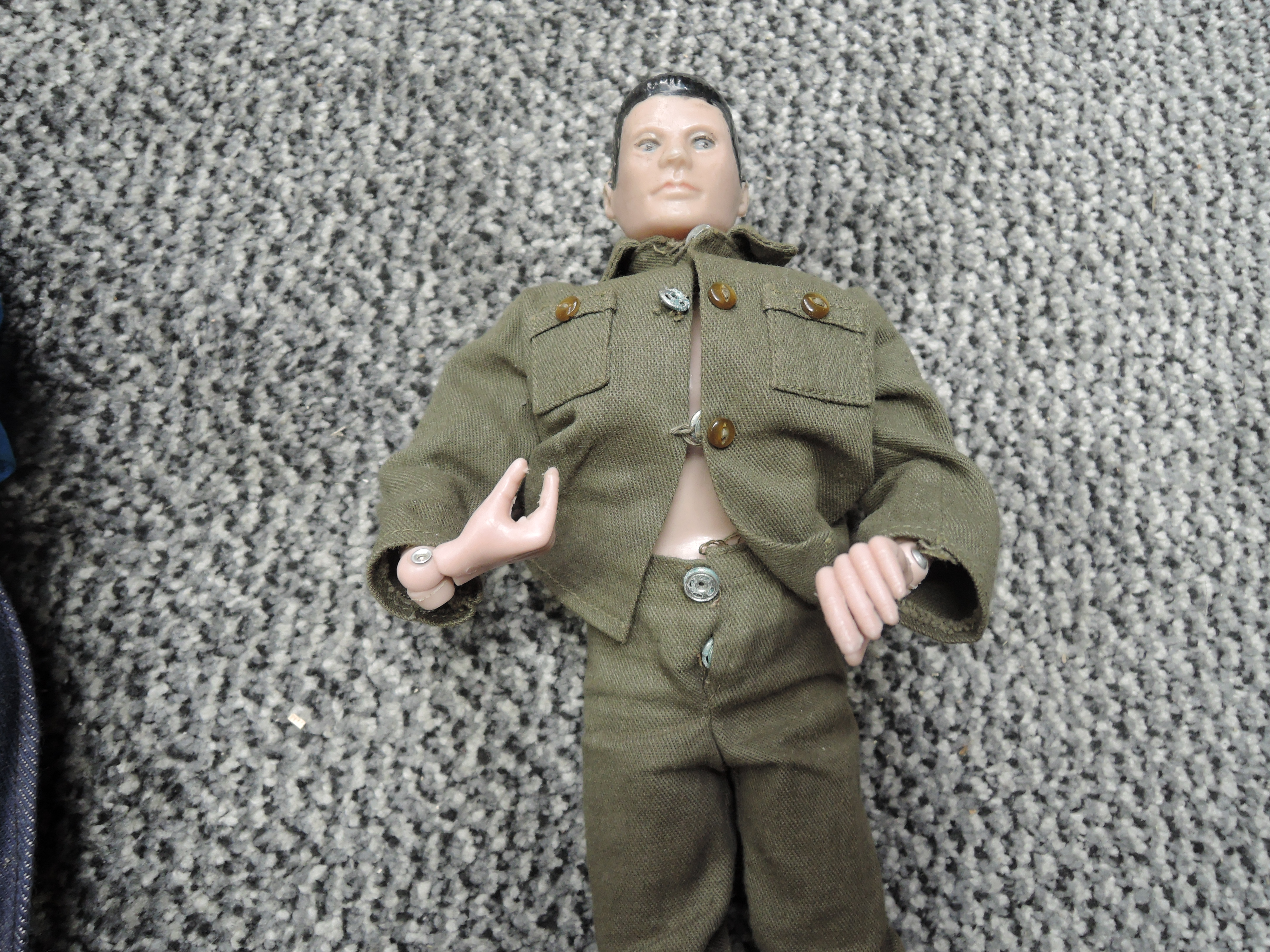 Two original 1964 Palitoy Hasbro Action Men both being fully clothed, a later Redbox Hong Kong - Image 3 of 5