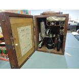 A T.S. M'Innes & Company Ltd Steam Engine Indicator in original wooden fitted case having carry