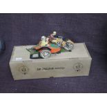 Two Paya reproduction tin plate and clockwork models, limited edition Limousine Car with Driver,