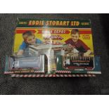 A Corgi Eddie Stobart Ltd plastic Mega Depot along with two Eddie Stobart diecasts, all boxed