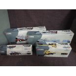 Four modern Corgi Heavy Haulage Boxed Sets, 17601 Hills of Botley x2, 12801 Edward Beck & Son Ltd