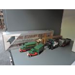 A Tekno 12/1995 1:50 scale diecast, DAF Eddie Stobart Articulated Wagon, boxed along with five Corgi