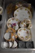 A Marne part tea service (30 pieces approx), a large glass fruit bowl, a boxed set of J G Durand