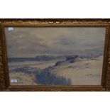 William Lister Lister, (1859-1943), a watercolour, coastal landscape, signed, 37 x 54cm, fancy