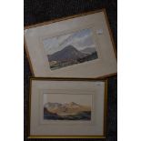 Len Roope, (1917-2005), two watercolours, The Buttermere Mountains, signed and dated 1974, 11 x