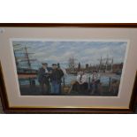 Thomas H Shuttleworth, (contemporary), after, a Ltd Ed print, Tall Ships Tall Stories, signed and