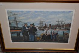 Thomas H Shuttleworth, (contemporary), after, a Ltd Ed print, Tall Ships Tall Stories, signed and