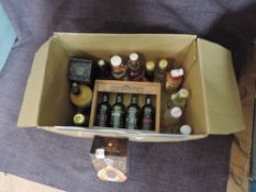 A small collection of Alcoholic Miniatures including Port and other Liquers