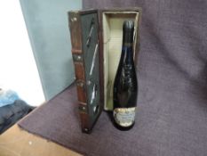 A bottle of Pieroth Blue 2009 Burg Layer Schlosskapelle German Wine, 9.5% vol, 750ml, in fitted box