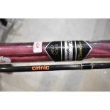 A Shakespeare Woucestershire fly rod 2pc 10ft #9/11 in original sleeve and another 2pc graphite