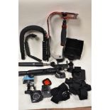 A selection of various body and on the move cameras and equipment